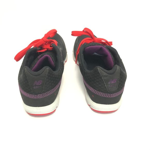 New Balance 630v4 Women Sz 8 Black Purple Red EUC - Picture 4 of 7
